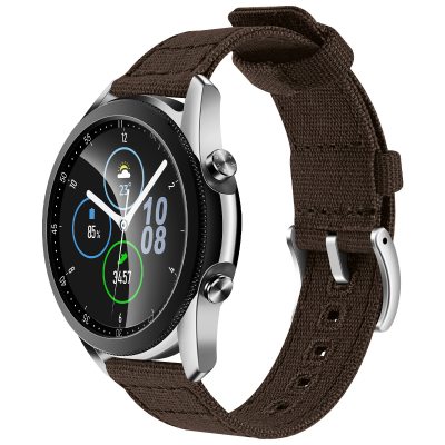 Dark brown silver buckle