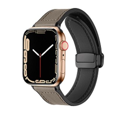 Oil drop pattern leather [Brown]